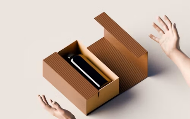 hinged neck rigid box machine cover image